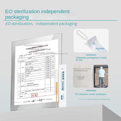 Disposable Sterile Pipettes 0.2 0.5 1 2 3 5 10ml Plastic Dropper with Individual Packaging