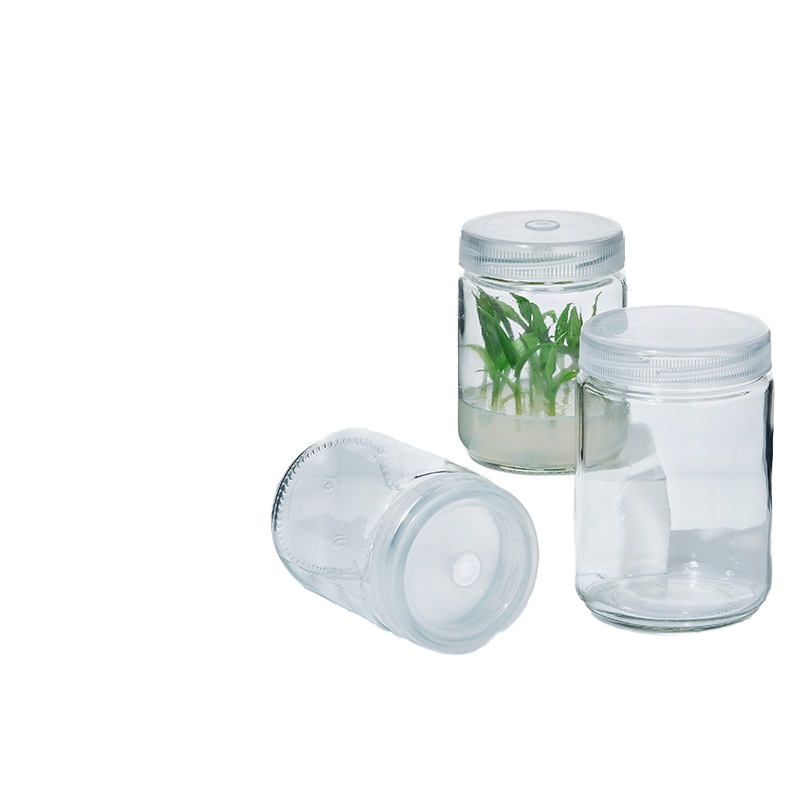 High-temperature Resistant High-pressure Wide Mouth Glass Bottle For Yogurt Strain Plant Tissue Cult