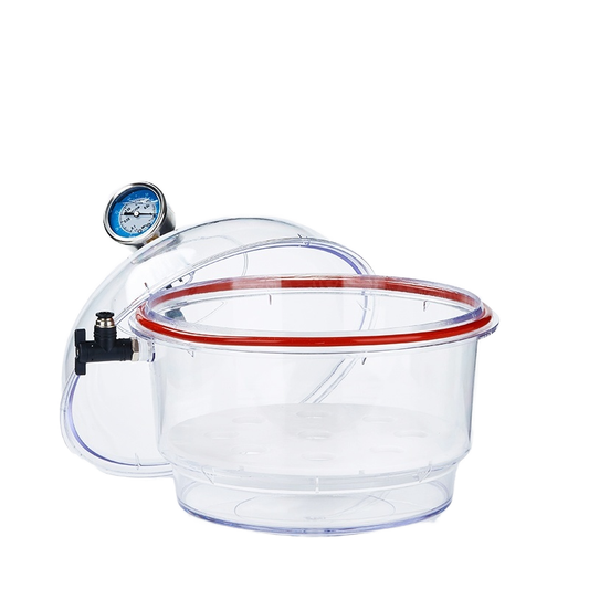150 250mm Plastic Vacuum Dryer Double Valve Pressure Gauge Transparent Moisture-proof Cylinder Pump 