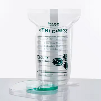 Disposable Sterilized Plastic Petri Dishes 60mm 70mm 100mm 120mm 150mm For Laboratories