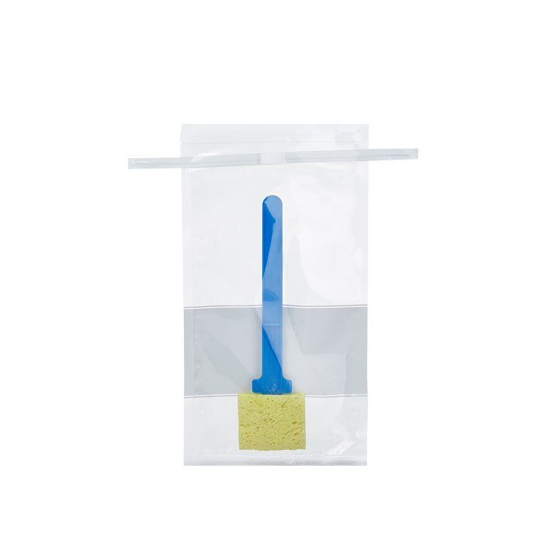 Oem Customized Sterile Sponge Stick Sampling Bags With Bpw Pe Material Wire Bags For Chemical Labora