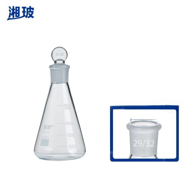 Borosilicate Glass Laboratory 100-5000mL Conical Shape Erlenmeyer Flask with Graduation Print