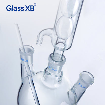 5L-50L Borosilicate Glass 3/Three Necks Round Bottom Boiling Flask Chemistry Labware Kit