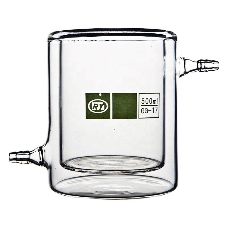 Jacketed glass reactor beaker