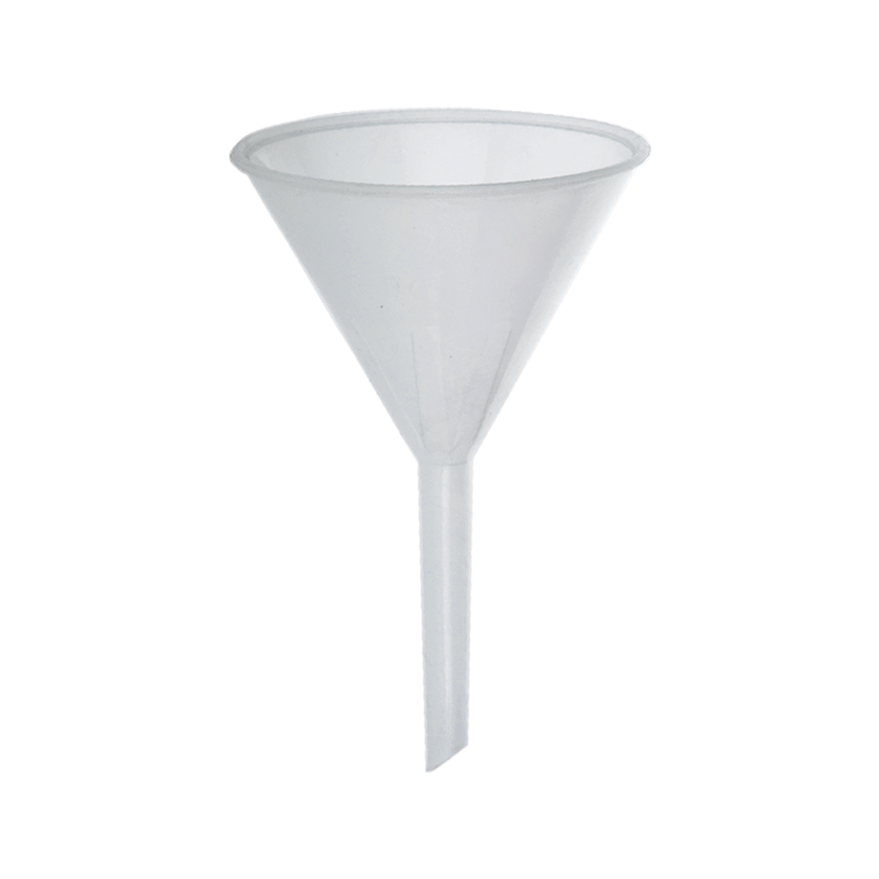 Laboratory plasticware - plastic funnel