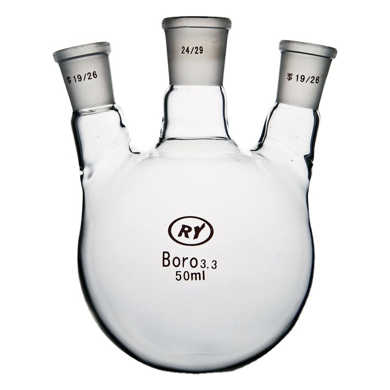 Glass three-neck round-bottom boiling flask