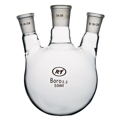 Glass three-neck round-bottom boiling flask