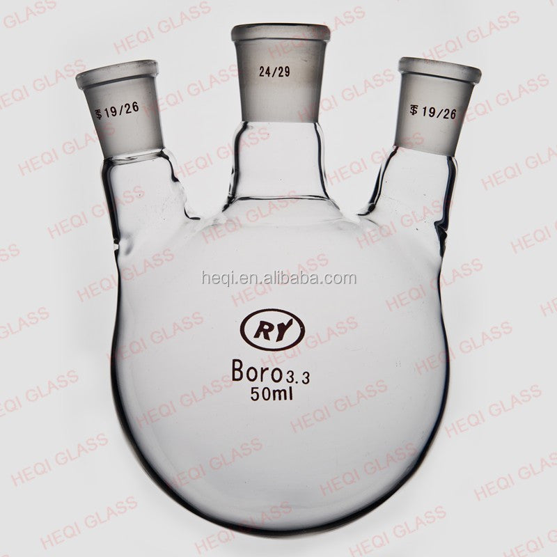 Glass three-neck round-bottom boiling flask