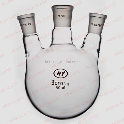 Glass three-neck round-bottom boiling flask