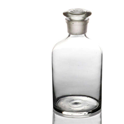 Glass wide-mouth clear reagent bottle