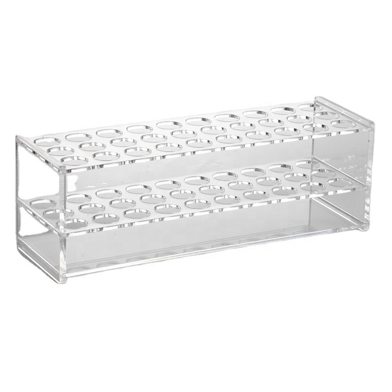 Glass test tube rack