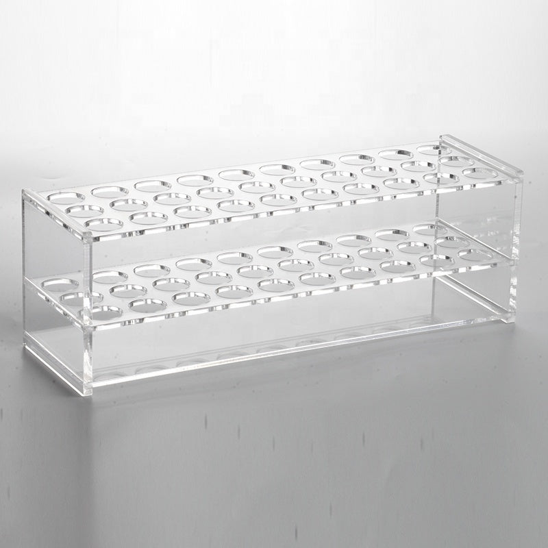Glass test tube rack