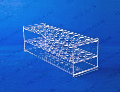 Glass test tube rack