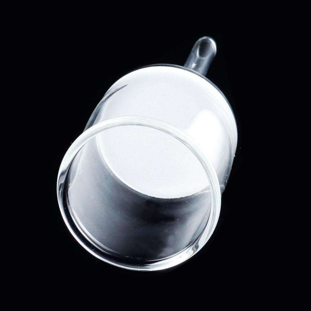 Glass Fritted disc filter funnel with ground joint. Detail matches list title.