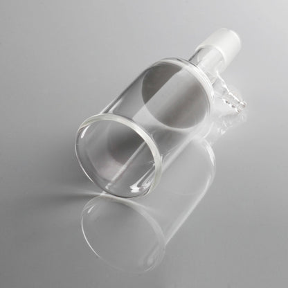 Glass Fritted disc filter funnel. Detail matches list title.