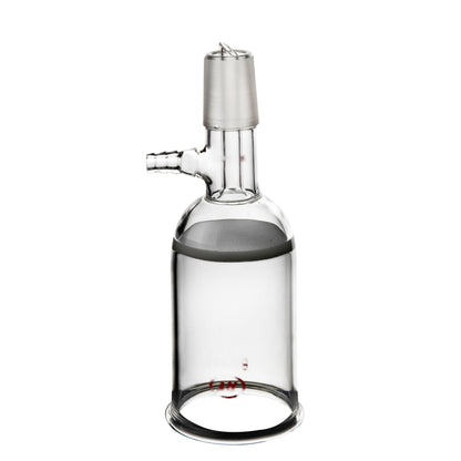 Glass Fritted disc filter funnel. Detail matches list title.