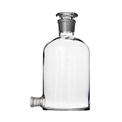 Aspirator bottle with lower side tubulure
