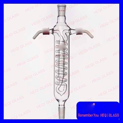 Glass Serpentine reflux condenser with removable hose