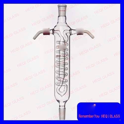 Glass Serpentine reflux condenser with removable hose