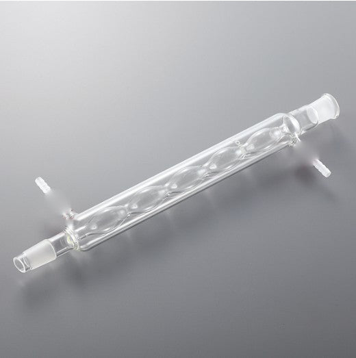 Glass Allihn condenser with removable hose