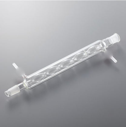 Glass Allihn condenser with removable hose