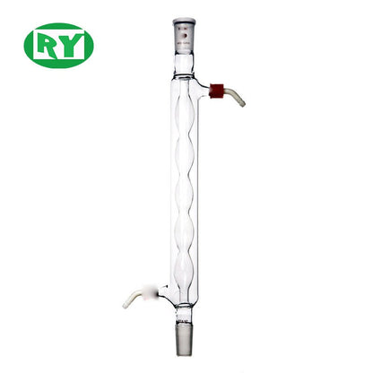 Glass Allihn condenser with removable hose