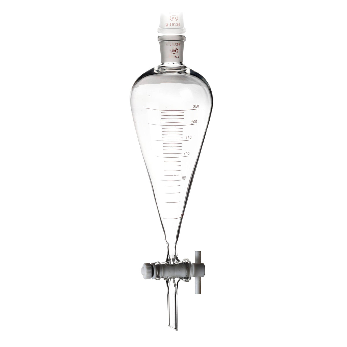 Pear-Shaped Separatory Funnel with PTFE Stopcock (30-2000ml)