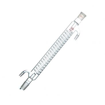 Spiral condenser with removable hose connections