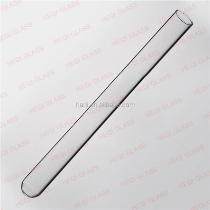 Glass test tube without rim