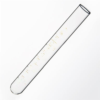 Graduated test tube without rim