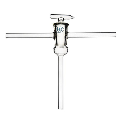L-bore 3-way glass 'High Vacuum' stopcock