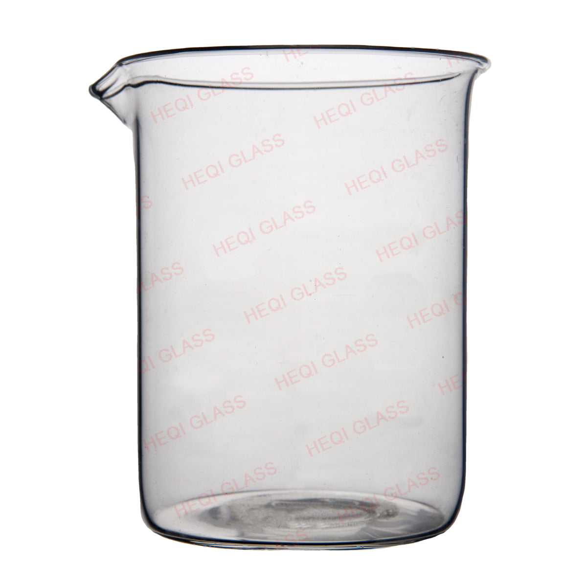 Quartz glass beaker without graduation