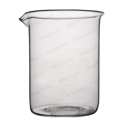 Quartz glass beaker without graduation