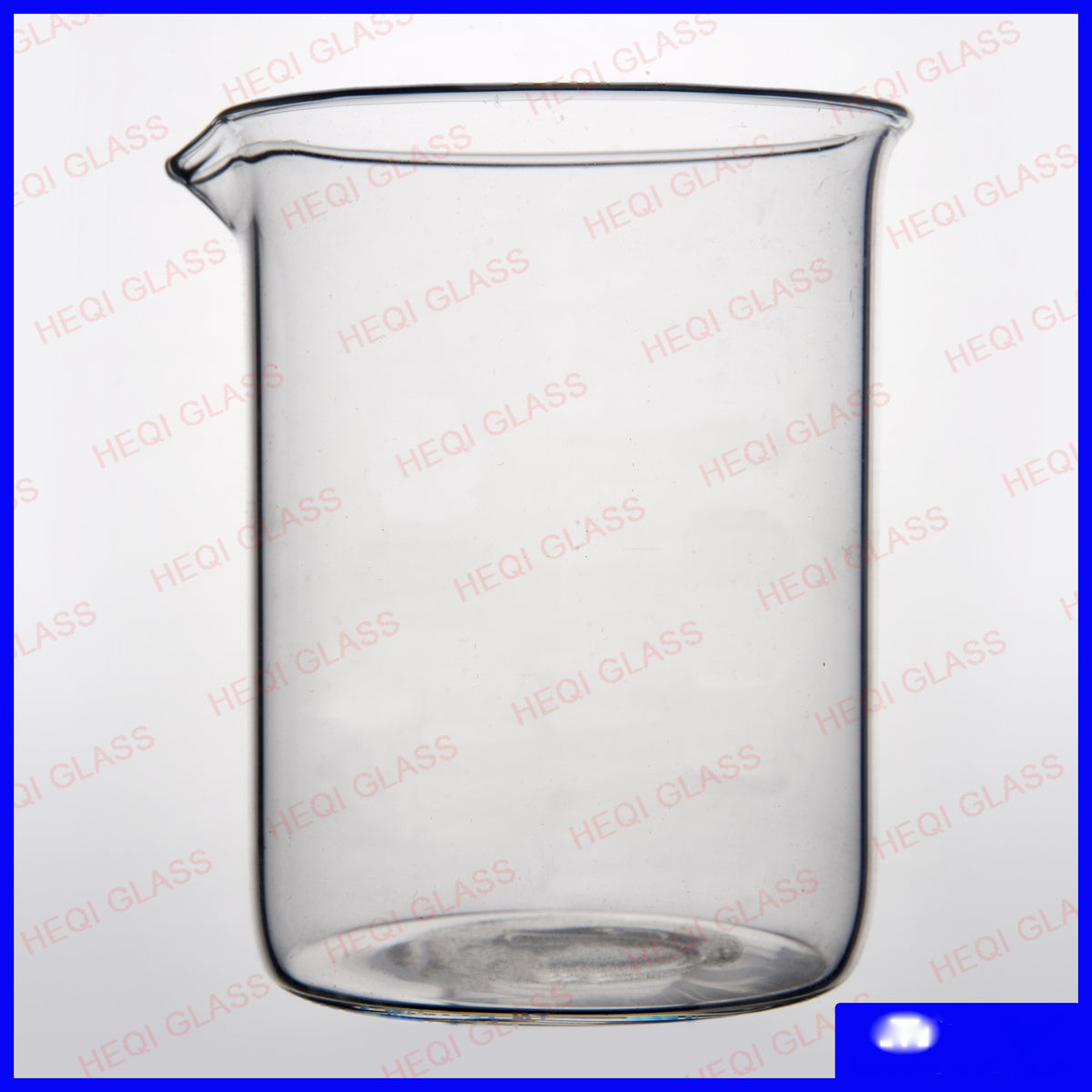 Quartz glass beaker without graduation