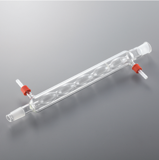 Glass Allihn condenser with removable hose
