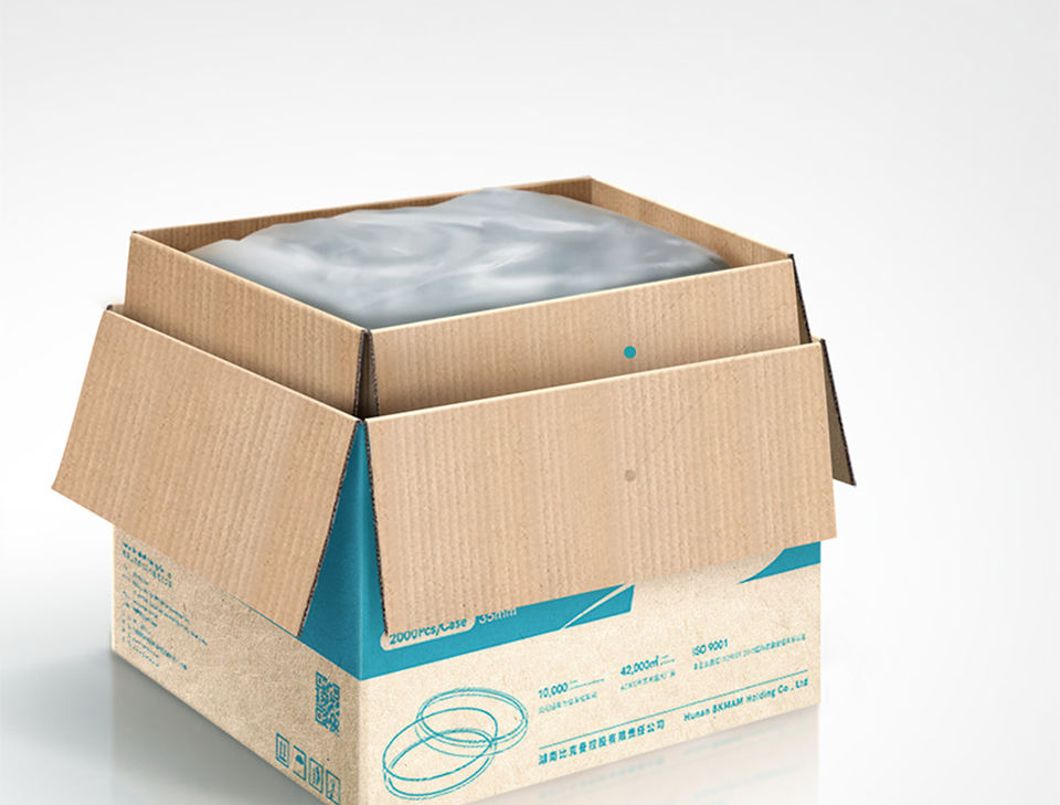 Sterile 90mm Disposable Plastic Culture Dishes Square Flat Laboratory Use Bacterial Culture Plates T