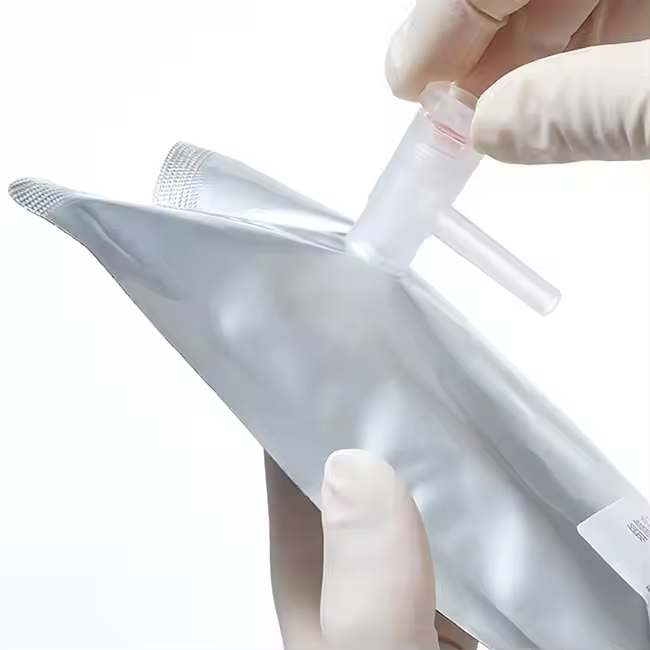 Single And Dual Valve Gas Sampling Bags 1l 3l 4l 5l 8l 10l 15l Aluminum Foil Beakers For Laboratory 