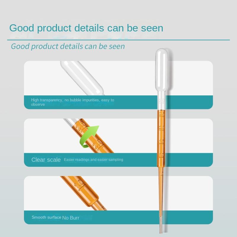 Disposable Sterile Pipettes 0.2 0.5 1 2 3 5 10ml Plastic Dropper with Individual Packaging