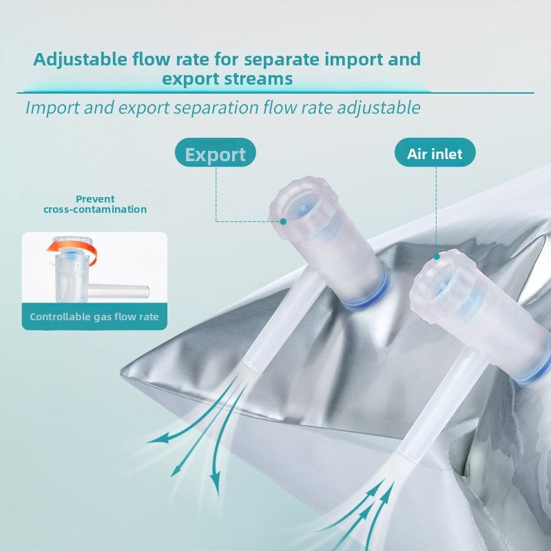 Aluminum Foil Single Double Valve Gas Sampling Bag for Gas Collection and Storage in Hunan