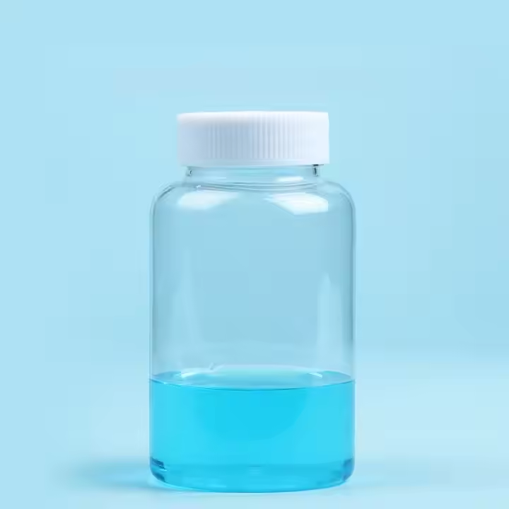 ISO Certified Food Grade PET Reagent Bottle Plastic Sample Bottle with Wide Mouth for Laboratory Use