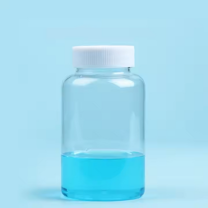 ISO Certified Food Grade PET Reagent Bottle Plastic Sample Bottle with Wide Mouth for Laboratory Use