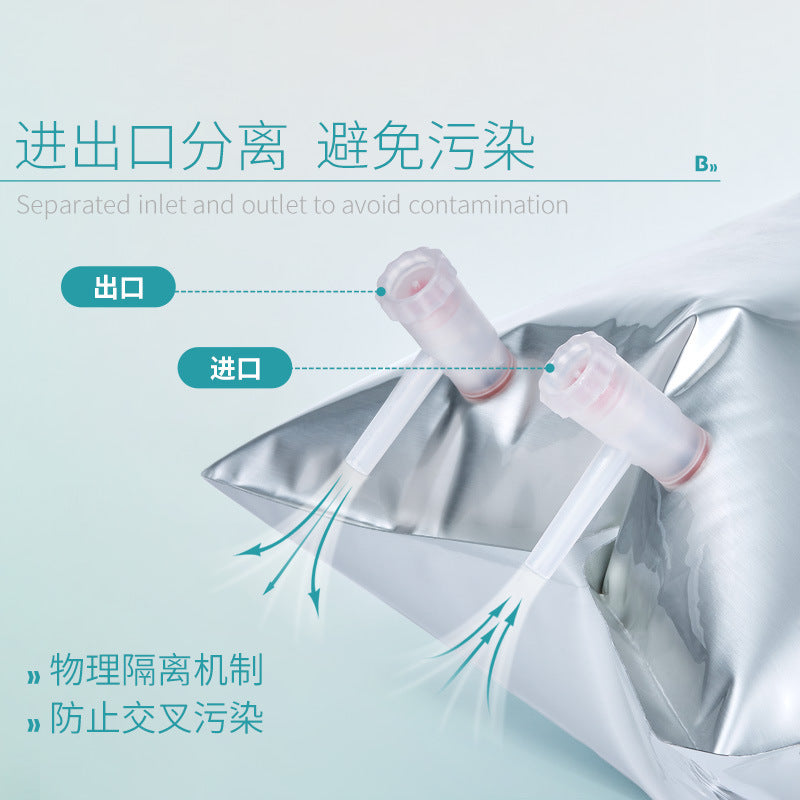 Biological Manufacturer Supply Aluminum Foil Gas Sampling Bag with Single/Double Valve for Gas Colle