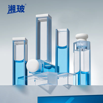 UV/Vis Glass Quartz Cuvette Cell with Lid 5mm to 100mm Spectrophotometers Cell Lab Supplies
