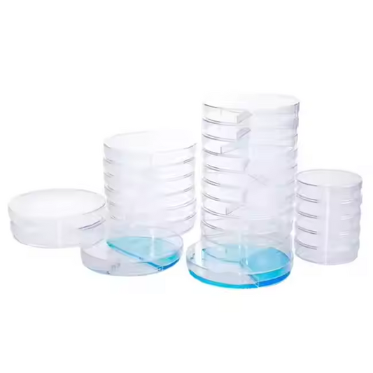 Single Use 90*15mm Clear Sterile Petri Dish Scientific Solution for Laboratories