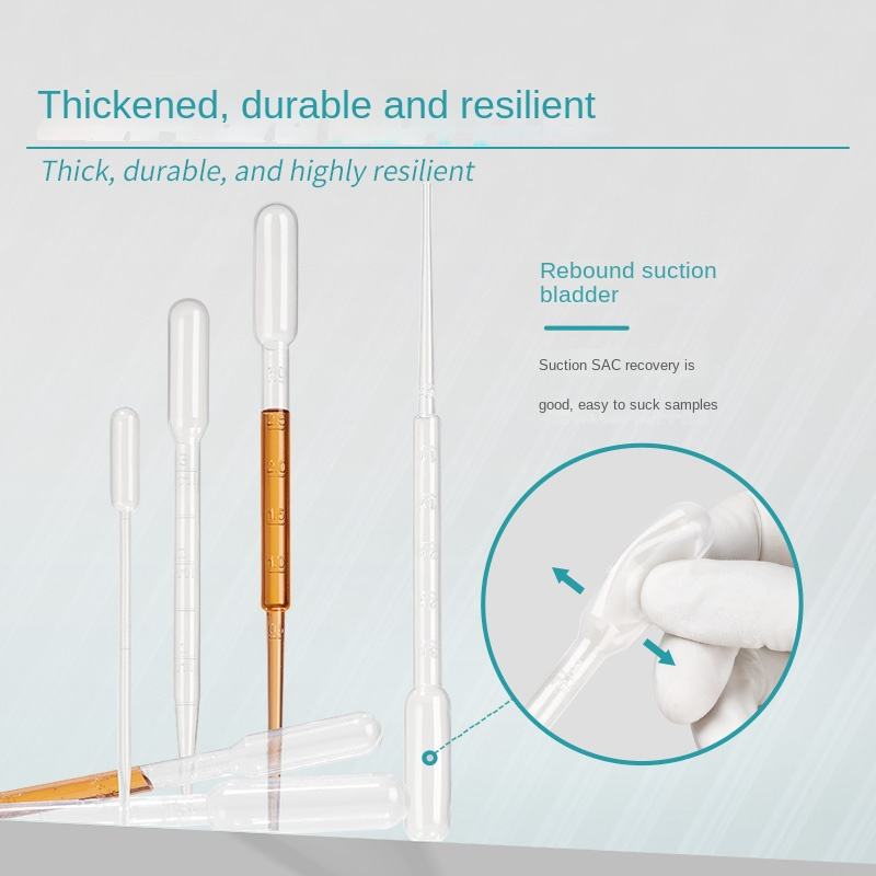 Disposable Sterile Pipettes 0.2 0.5 1 2 3 5 10ml Plastic Dropper with Individual Packaging