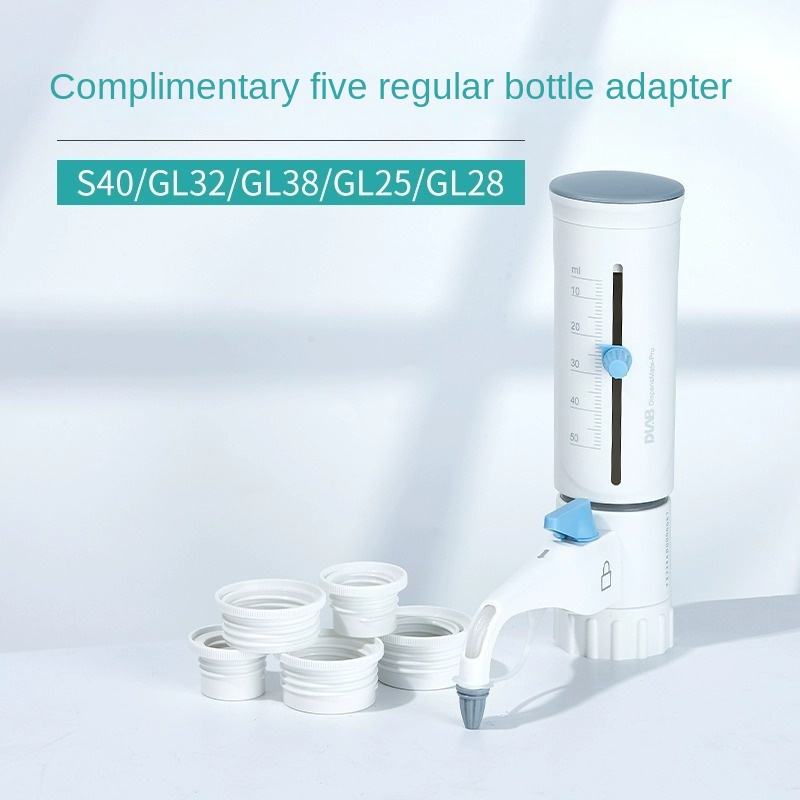 Beijing Dalong Plastic Bottle Mouth Dispenser Quantitative Pipette Doser 50ml Laboratory Adjustable 