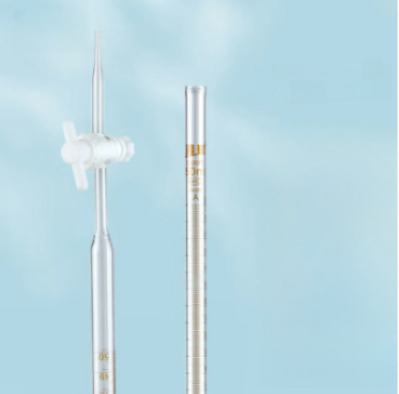 Premium High Borosilicate Glass Burette for Accurate Lab Supply Measurements