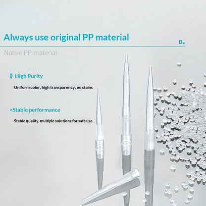 Bio-Ruining Disposable PP Pipette Gun Tip Bag Boxed Sterilization Filter Element