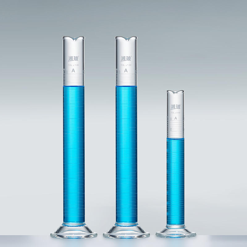 High Precision 5-2000mL Glass Measuring Cylinder Hexagonal Base for Laboratory Use OEM Customizable