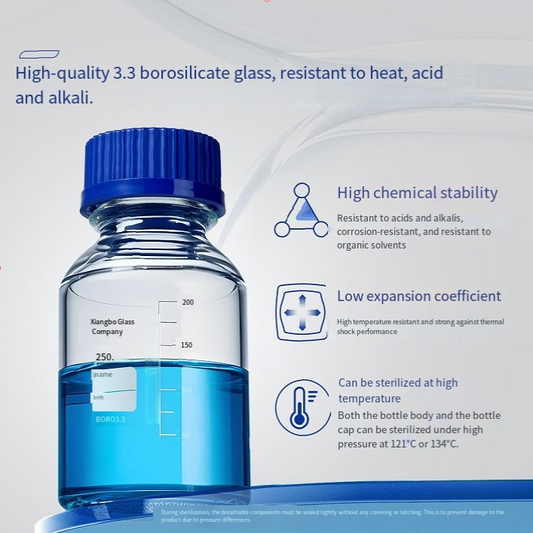 Glass Boro 3.3 Reagent Bottle with 25-1000ml Available